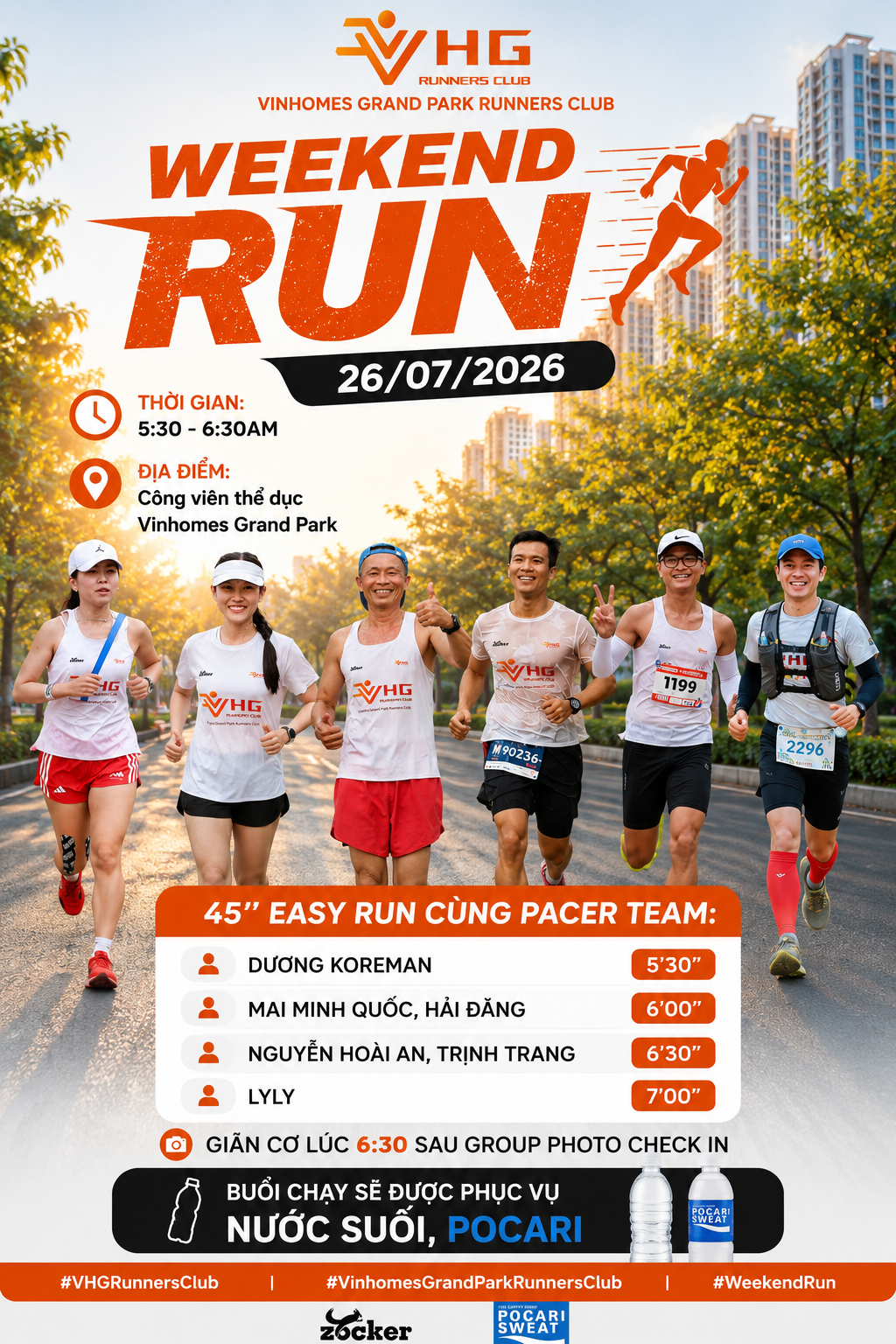 VHG RUNNERS CLUB - WEEKEND RUN 26/7